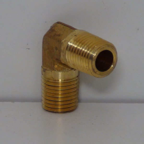 thumbnail image 2 of Numatics Push To Connect 90° Swivel Elbow – 1/4” Hose X 1/8” NPT, Brass/Nickel, 2 Pack, Italy 2 of 3